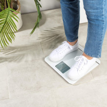 Salter 9075 WFEU12 Max Electronic Bathroom Scale, White