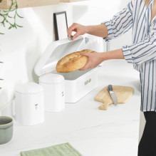 Salter BW14044EU7 Boston Bread Bin, Ice White
