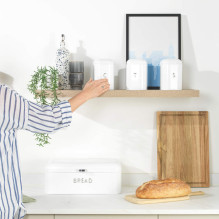 Salter BW14044EU7 Boston Bread Bin, Ice White