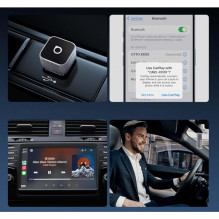 Belaidis CarPlay / Android Auto adapteris Ottocast Mini Cube sidabrinis CP88-T2