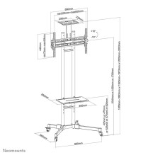 TV SET ACC FLOOR STAND BLACK / 32-55" PLASMA-M1700E NEOMOUNTS TV SET ACC FLOOR STAND BLACK / 32-55" PLASMA-M1700E NEOMOUNTS