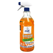 „Mill Clean“ langų, stiklo, veidrodžių, plytelių valymo skystis su apelsinų kvapu 1,22 l „Mill Clean“ langų, stiklo, veidrodžių, plytelių valymo skystis su apelsinų kvapu 1,22 l