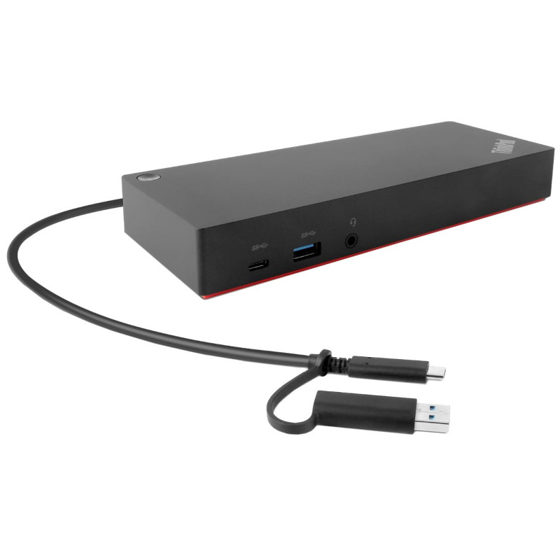 Lenovo 40AF0135EU nešiojamojo kompiuterio dokas / prievadų replikatorius Laidinis Juoda