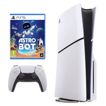 „Sony PlayStation 5 Slim Disc“ – „Astro Bot“ rinkinys, 1 TB, balta konsolė