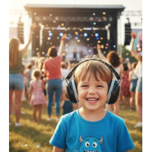 Momini kids noise-reducing earmuffs Milo Black