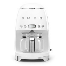 „Smeg“ 50-ųjų stiliaus lašelinis filtrinis kavos aparatas DCF02WHEU, baltas