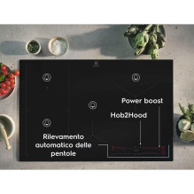„Electrolux EIS62453“ juoda įmontuojama indukcinė kaitlentė, 60 cm, 4 zonos