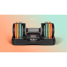 REBEL ACTIVE AUTOMATIC CAST IRON DUMBBELLS 2X10KG RBA2335 REBEL ACTIVE AUTOMATIC CAST IRON DUMBBELLS 2X10KG RBA2335