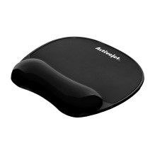 Pelės kilimėlis - Activejet Gel Mouse Pad (ergonominis, riešo atrama, neslystantis, juodas)