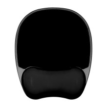 Pelės kilimėlis - Activejet Gel Mouse Pad (ergonominis, riešo atrama, neslystantis, juodas)