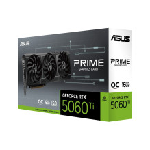Grafikos Plokštė - ASUS Prime GeForce RTX 5060 Ti OC 16 GB GDDR7, 4608 CUDA Cores, Juoda