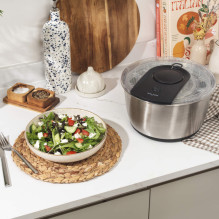 Salter BW14097 Salad Spinner 6L, Silver