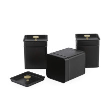 Salter BW14370 Alchemy 3-Piece Canister Set, Black