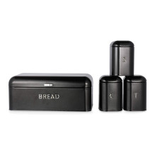 Salter BW14045B Boston 4-Piece Countertop Set, Black