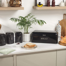 Salter BW14045B Boston 4-Piece Countertop Set, Black