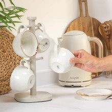 Salter BW14448O Pebble Mug Tree, Beige