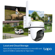 Saugumo Kamera - TP-Link Lauko Pan / Tilt 4G LTE, Naktinis Matymas, Integruota Sirena, Balta