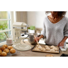Kondicionierius - KitchenAid 5KSM60SPXEAC 375W 5.6L Nerūdijančio Plieno Dubuo Kremas