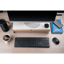 Klaviatūra - Savio KB-02 Belaidė QWERTY 104 Klavišai Multimedija Juoda