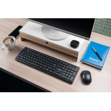Klaviatūra - Savio KB-02 Belaidė QWERTY 104 Klavišai Multimedija Juoda