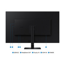 Monitorius - Samsung S70D 37" 4K Ultra HD, HDMI, DisplayPort, Juodas