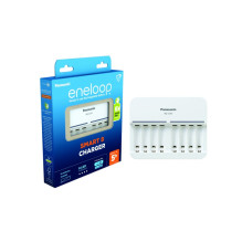 Įkroviklis - Panasonic ENELOOP BQ-CC63E 5-Valandų Akumuliatorių Įkroviklis, 488g, Kompaktiškas Dizainas Juodas