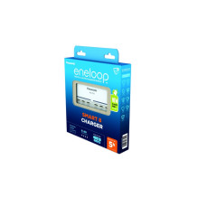 Įkroviklis - Panasonic ENELOOP BQ-CC63E 5-Valandų Akumuliatorių Įkroviklis, 488g, Kompaktiškas Dizainas Juodas