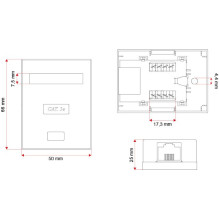 Tinklo Jungčių Dėžė - A-LAN GN005 Cat5e F / UTP RJ-45 Balta Tinklo Jungčių Dėžė - A-LAN GN005 Cat5e F / UTP RJ-45 Balta