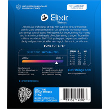 Elektrinė Gitara Stygų Rinkinys - Elixir 12000 Super Light 9-42 PW Elektrinės Gitaros Stygos Bronzinės