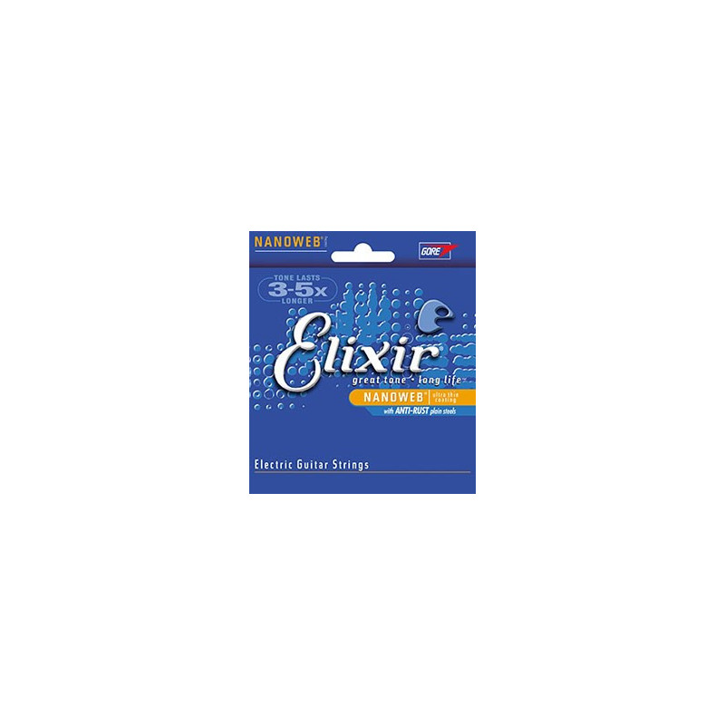 Elektrinės Gitaros Stygų Rinkinys - Elixir Strings 12002, 09-42 Matuoklis, Nikelio Apvija, 6 Vnt, Lengvas