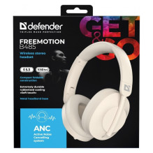 Belaidės Ausinės - Defender Freemotion B485, ANC, USB-C, 20-20,000 Hz, Bežinė
