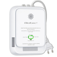 Dujų Nuotėkio Detektorius - Qoltec 52651 Natūralaus Dujų Nuotėkio Jutiklis, Wi-Fi, 85dB Signalas, Baltas Dujų Nuotėkio Detektorius - Qoltec 52651 Natūralaus Dujų Nuotėkio Jutiklis, Wi-Fi, 85dB Signalas, Baltas