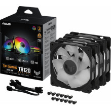 „Asus TUF Gaming TR120 ARGB“ atvirkštinis 3 vnt. 120 mm korpuso ventiliatorių rinkinys 90DA00D0-B09020
