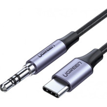 Ugreen mini jack 3 5mm AUX to USB-C Cable 1 m 30633 Deep Grey