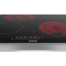 Virimo Paviršius - Siemens ET675FNP1E Integruotas Keramikinis 4 Zonos su Boost Funkcija Juodas, Nerūdijantis Plienas