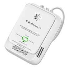 Anglies Monoksido Detektorius - Qoltec 52576 CO Alarm 85dB 220-240V Balta Anglies Monoksido Detektorius - Qoltec 52576 CO Alarm 85dB 220-240V Balta