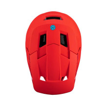 LEATT MTB Gravity 1.0 V24 Full-Face Cycling Helmet, Size M, Red