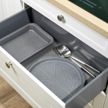 Russell Hobbs RH03756 Metallic Marble 3 Piece Backware Set