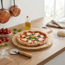 Salter BW14821 Toronto 12" Pizza Board &amp; Cutter Set
