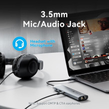 NB ACC įkrovimo stotelė 9in1 / USB-C 0.15M TGVHB VENTION NB ACC įkrovimo stotelė 9in1 / USB-C 0.15M TGVHB VENTION