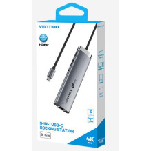 NB ACC DOCKING STATION 9IN1 / USB-C 0.15M TGVHB VENTION
