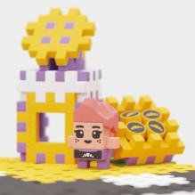 Marioinex Mini Waffle Building Blocks - City: Street, 280 pieces