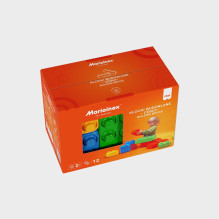 Marioinex 'brick' building blocks, 12 pieces