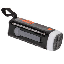 Adler AD 1920 Emergency radio Solar panel / Crank / Powerbank 4500 mAh Black Adler AD 1920 Emergency radio Solar panel / Crank / Powerbank 4500 mAh Black