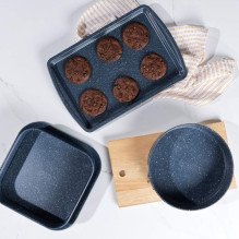 Russell Hobbs RH03858 Nightfall Stone Baking Tray 2 Pack