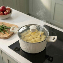 Russell Hobbs RH03877C Cote 24 cm Stockpot, Cream