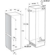 Gorenje NRKI517E41 Built-in 252 L E White Gorenje NRKI517E41 Built-in 252 L E White