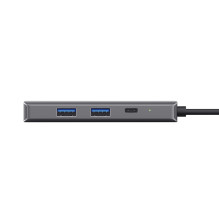 „Trust Dalyx“ – 6 viename USB-C kelių prievadų adapteris, 1000 Mb/s (sidabrinis)
