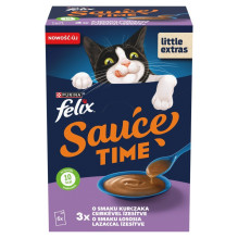 PURINA Felix Sauce Time - wet cat food - 6x40g PURINA Felix Sauce Time - wet cat food - 6x40g