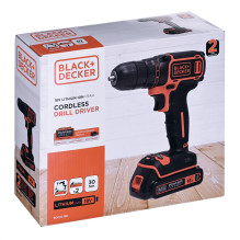 „Black Decker BDCDC18“ gręžtuvas, 650 aps./min., juodas, oranžinis „Black Decker BDCDC18“ gręžtuvas, 650 aps./min., juodas, oranžinis
